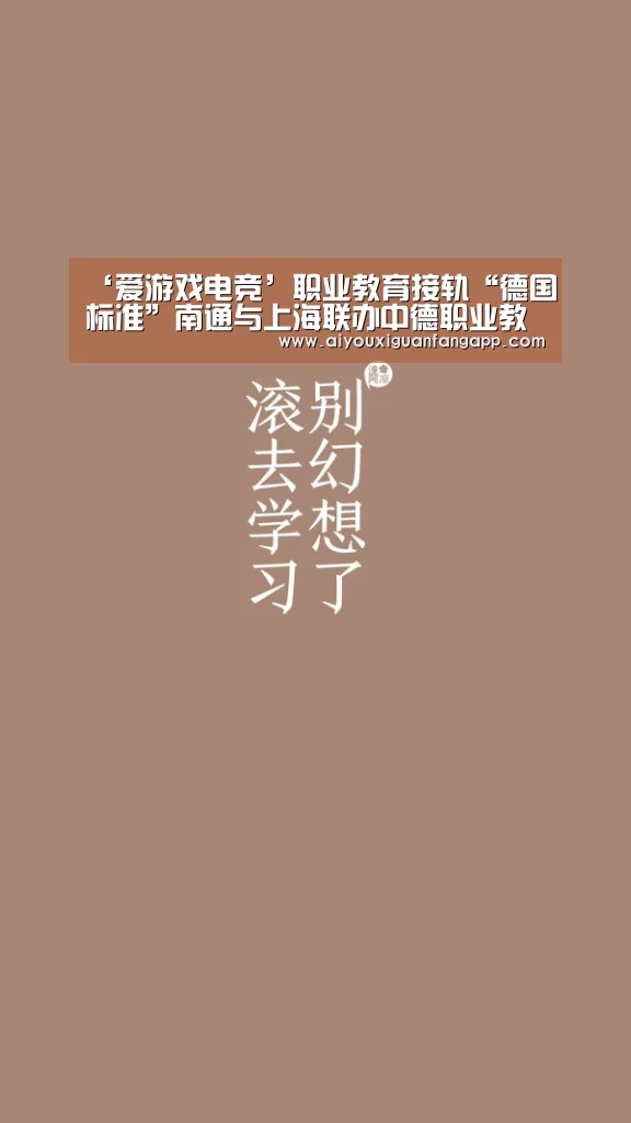 ‘爱游戏电竞’职业教育接轨“德国标准”南通与上海联办中德职业教育学院(图1) 爱游戏体育